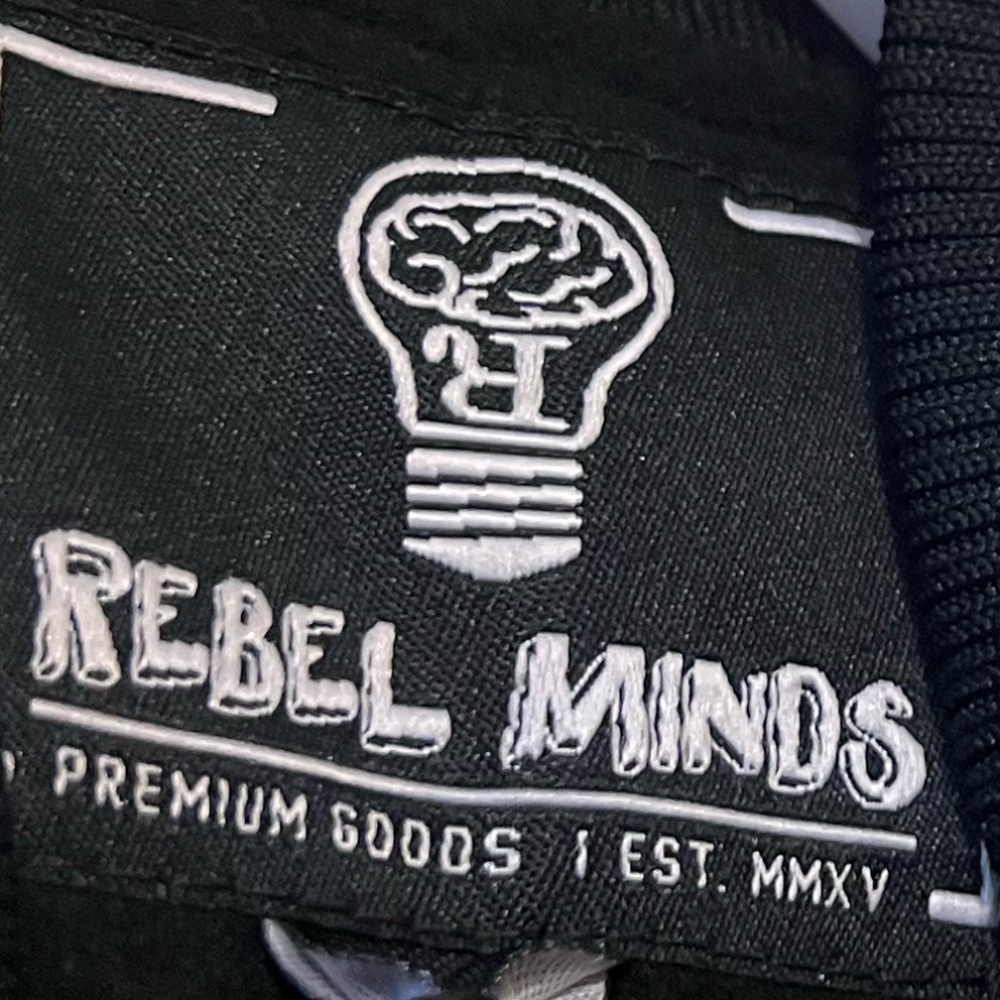 NWOT Rebel Minds /"Glamming Sisters" Brand, Black Varsity Women's Jacket, Small - Picture 10 of 12